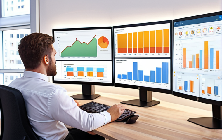 **

Prompt: A modern, bright virtual office space. Several diverse employees are connected via video conferencing on multiple screens, engaged in a lively discussion. Focus on data visualization dashboards displaying performance metrics. Emphasize collaboration and communication. Soft, warm lighting.

**